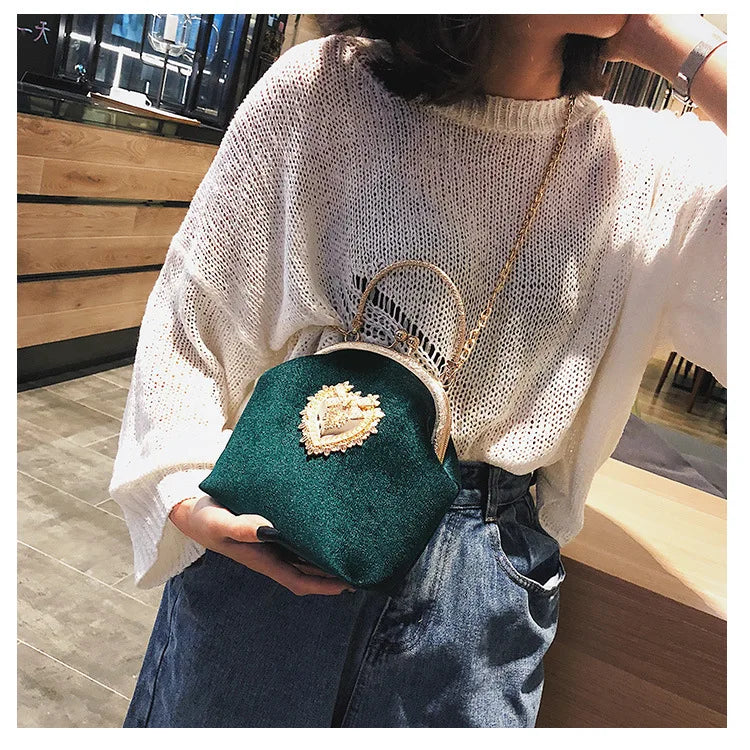 The Shiny Heart Luxury  Bag