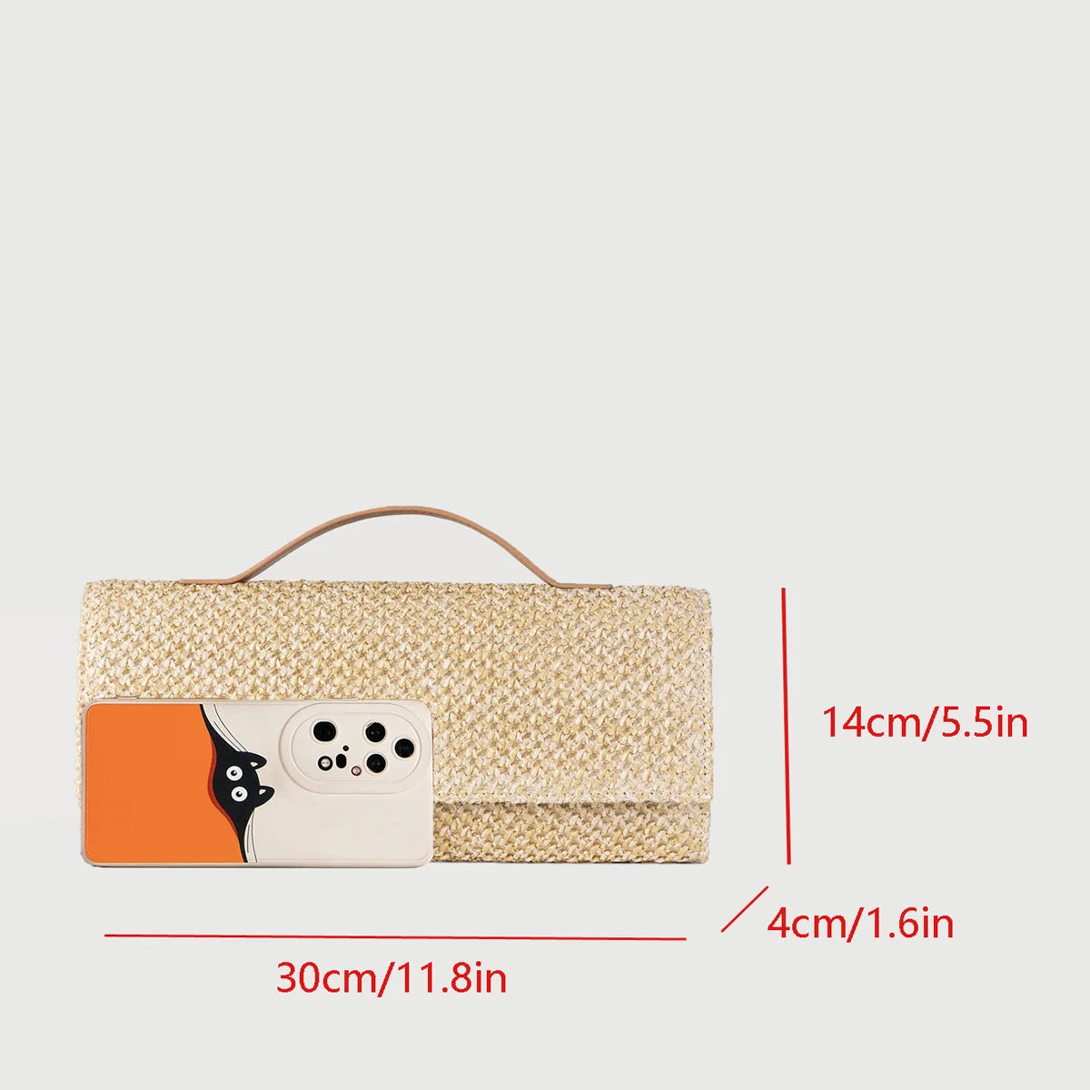 The Woven Straw Clutch