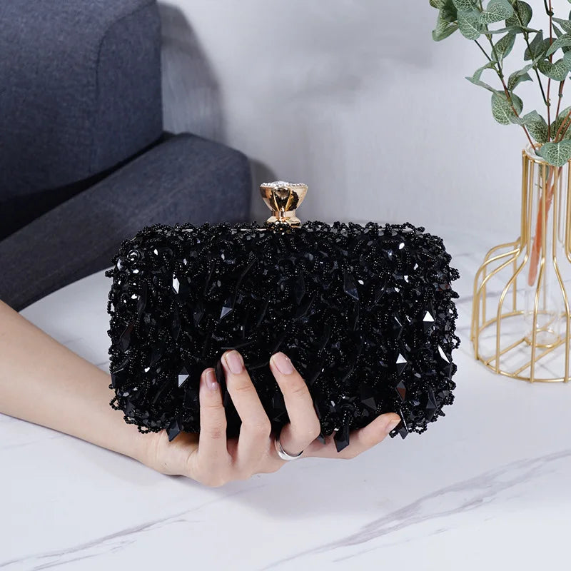 Sequin Beaded Evening Clutch