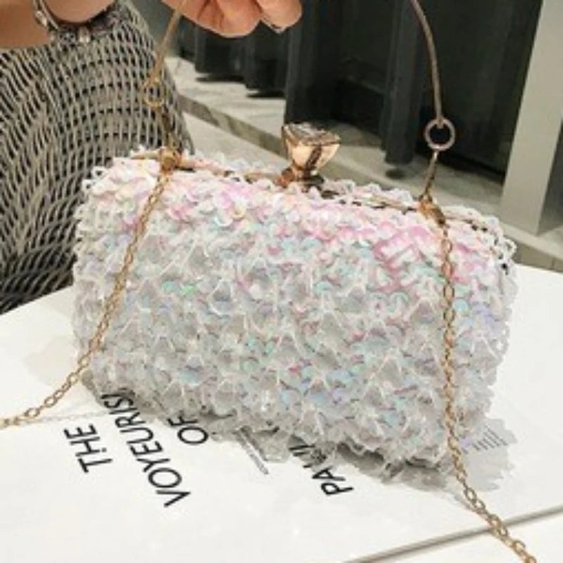 Sequin Beaded Evening Clutch