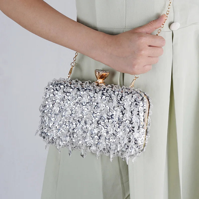 Sequin Beaded Evening Clutch