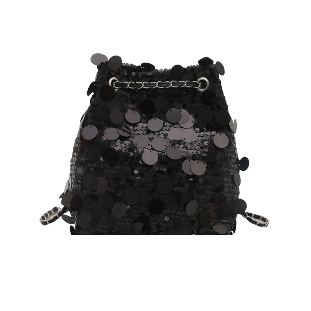 Sequin Bucket Shoulder Bag