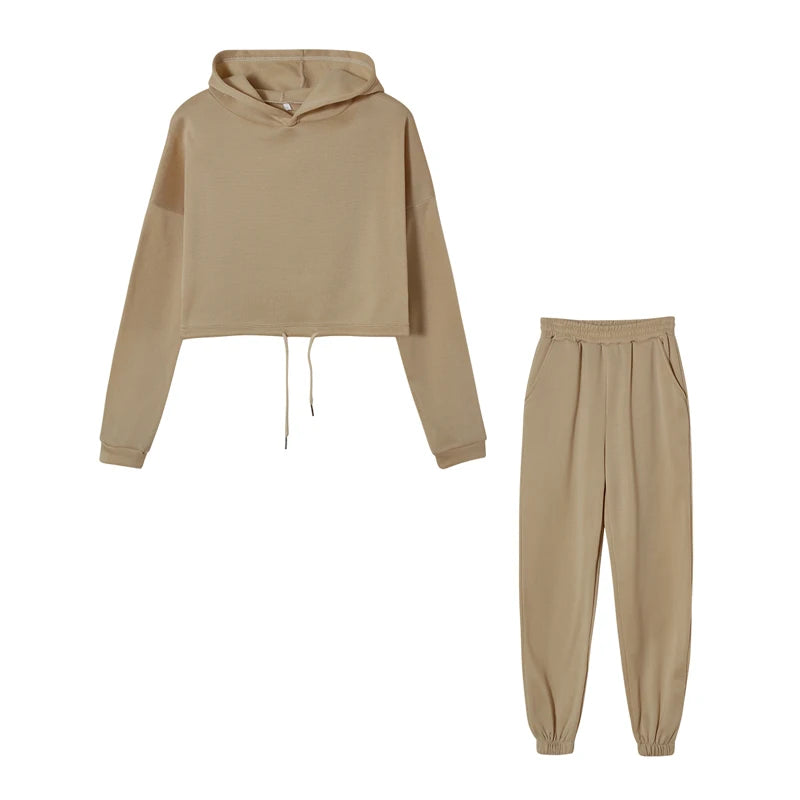 Hooded Sports Two-Piece Set