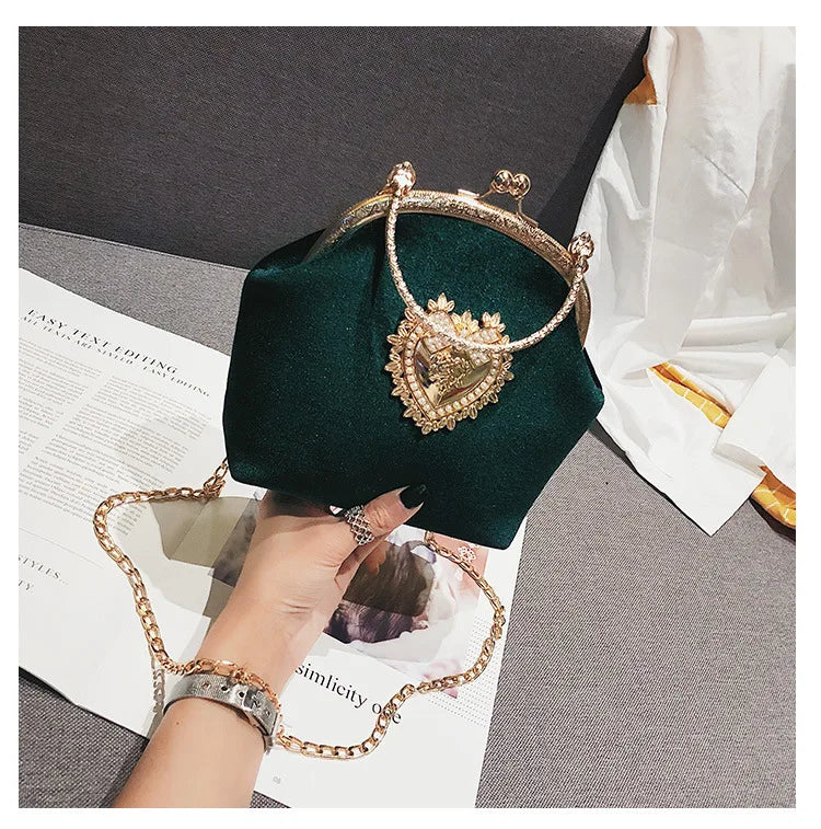 The Shiny Heart Luxury  Bag
