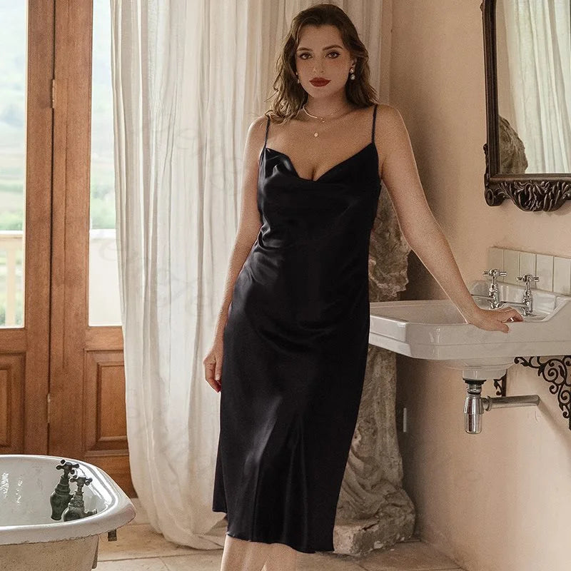 Satin Nightgown - Plus Size