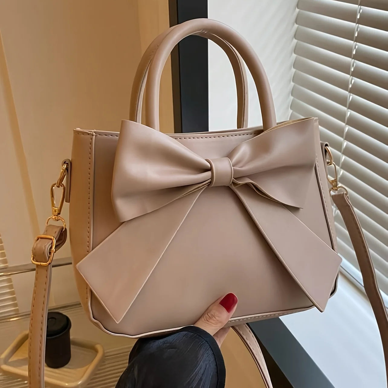 Black Bow Crossbody Bag