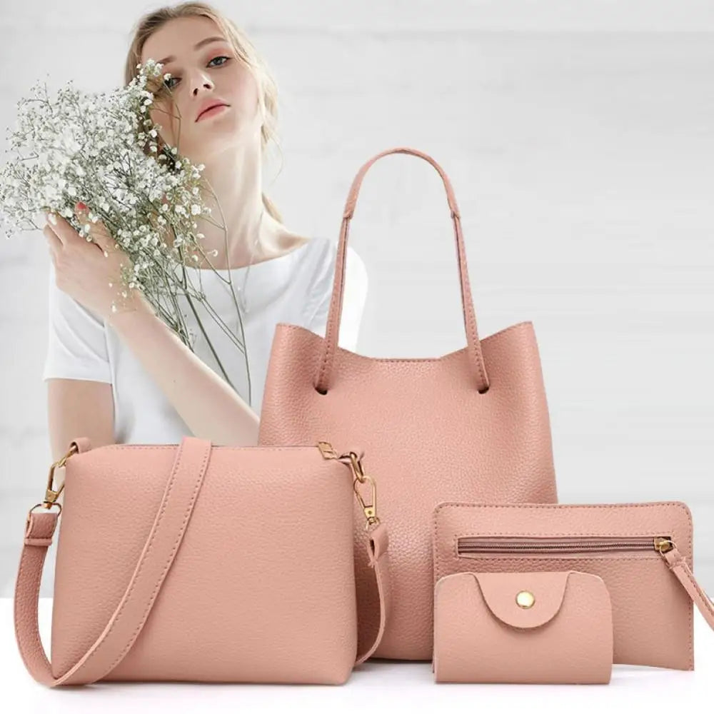 The 4 Piece Dream Faux Leather Handbag Set