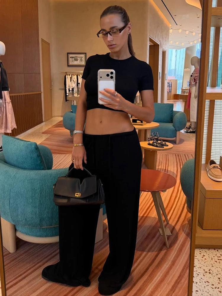 Chic Wide Leg Pants Set