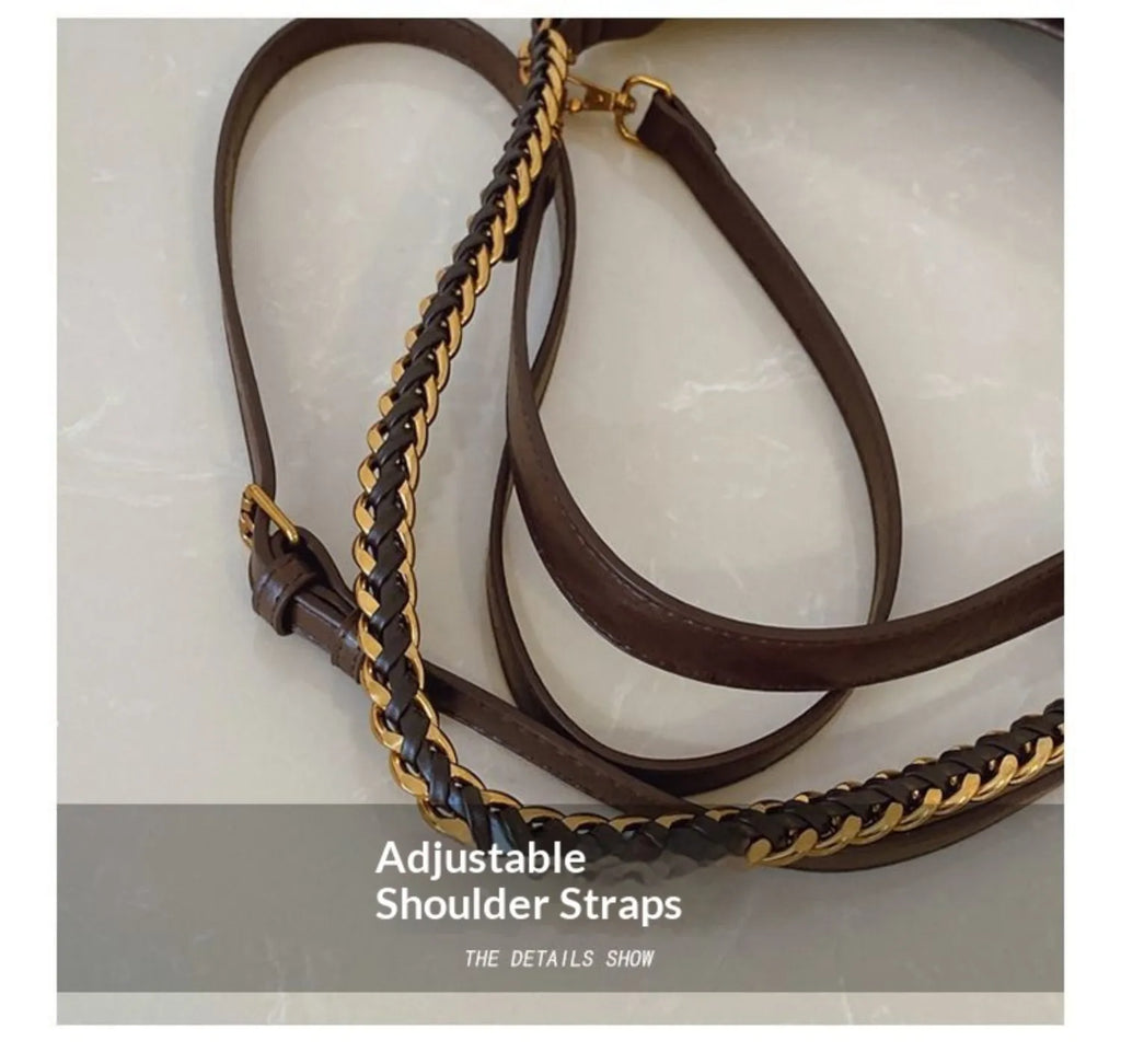 The Suede Chain Tote
