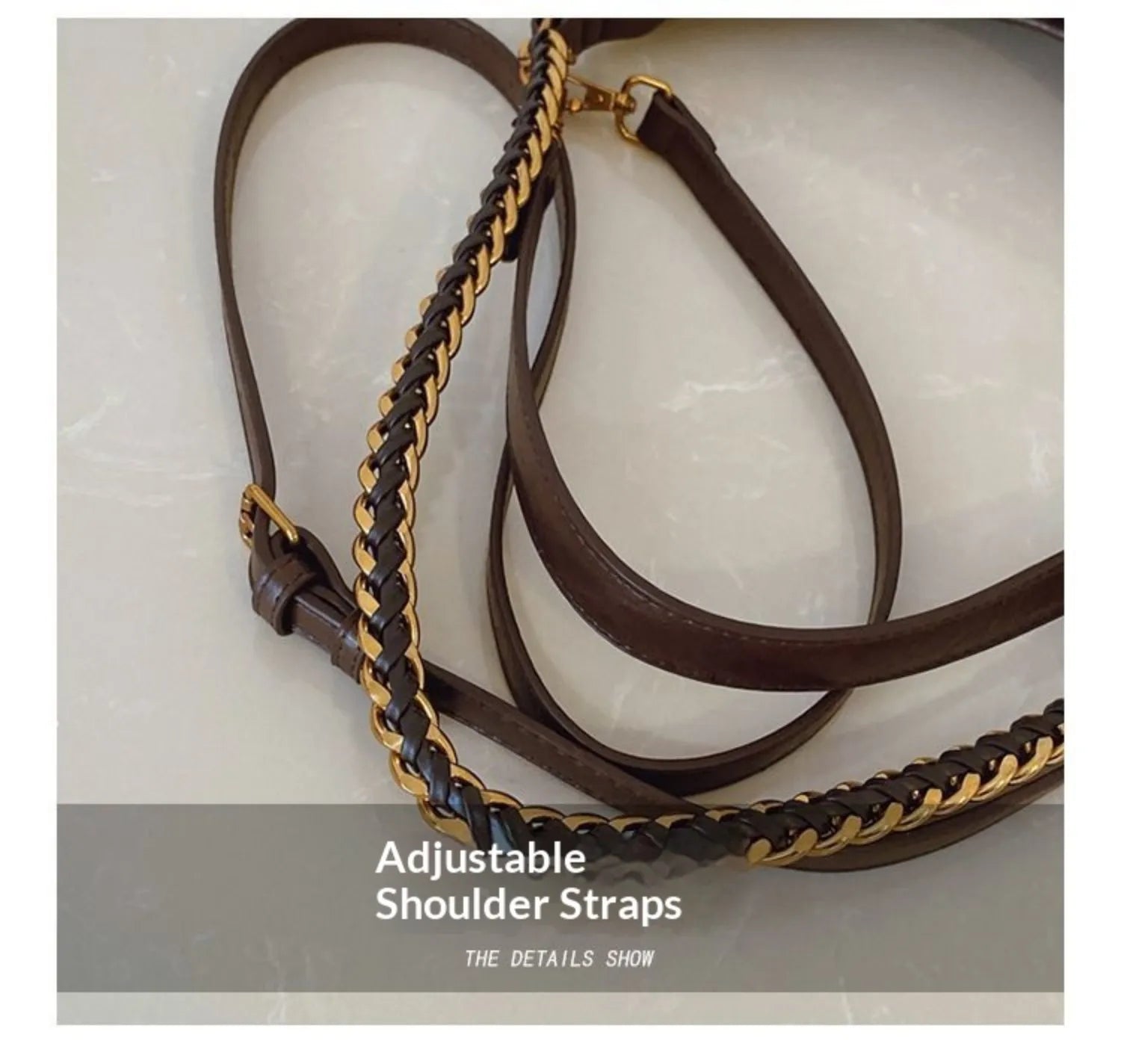 The Suede Chain Tote