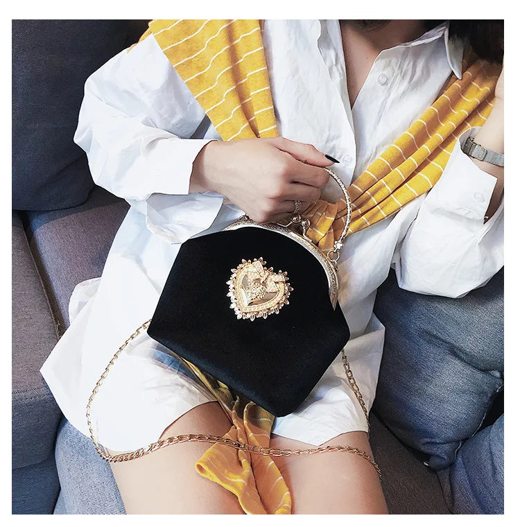 The Shiny Heart Luxury  Bag