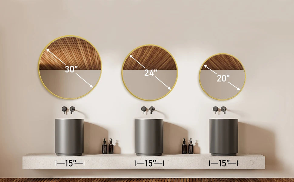 Large Round Vanity Mirror