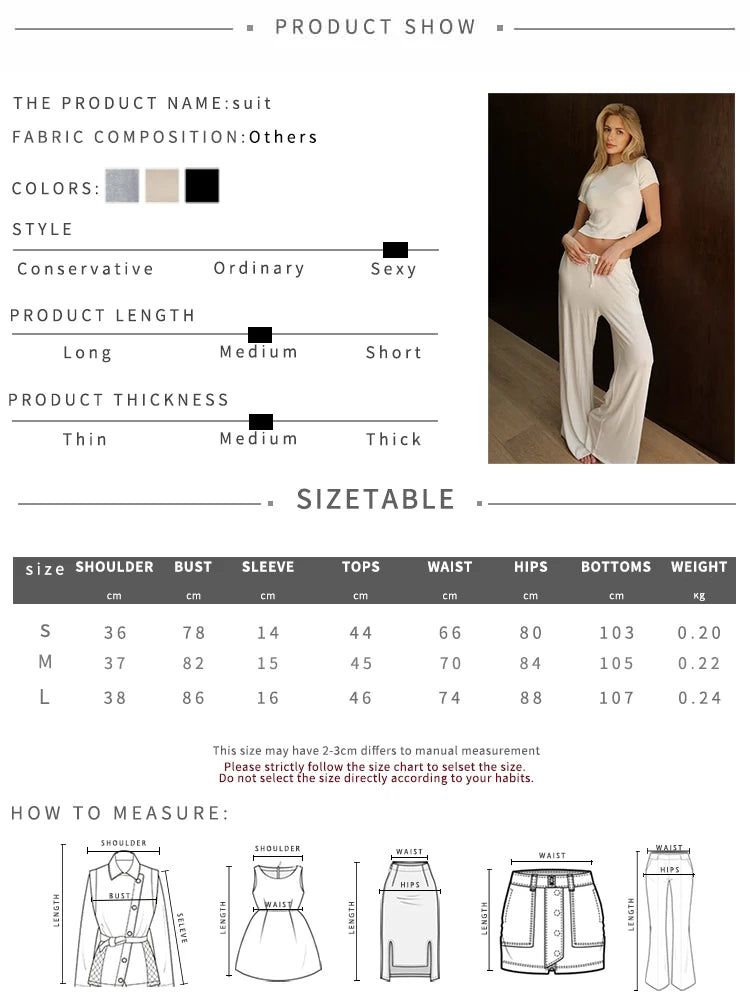 Chic Wide Leg Pants Set