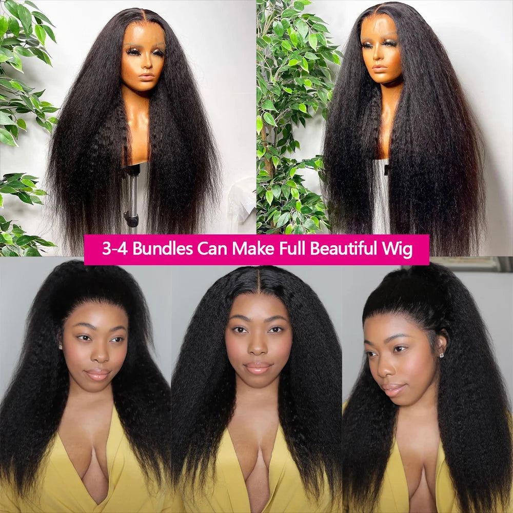 Deep Yaki / Kinky Straight Human Hair Bundles