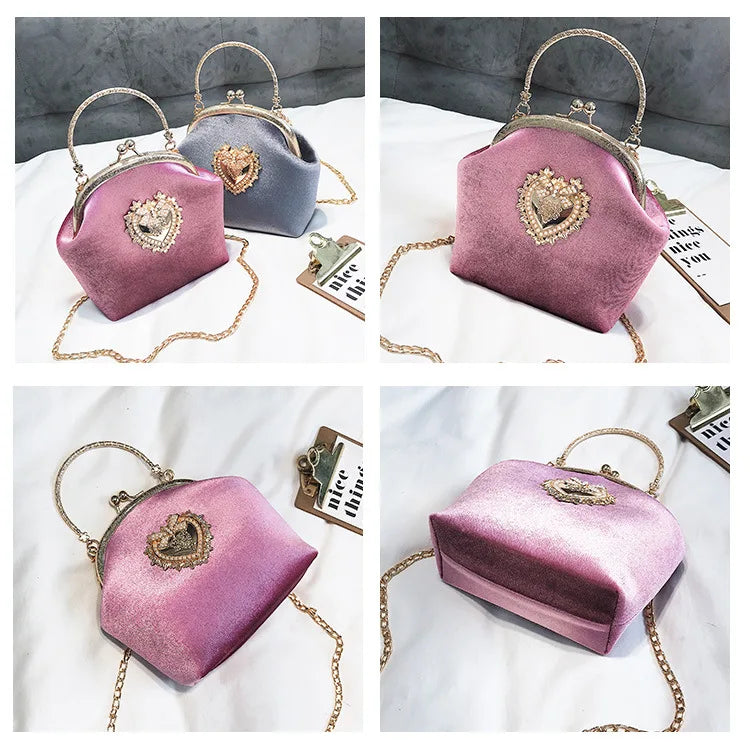 The Shiny Heart Luxury  Bag