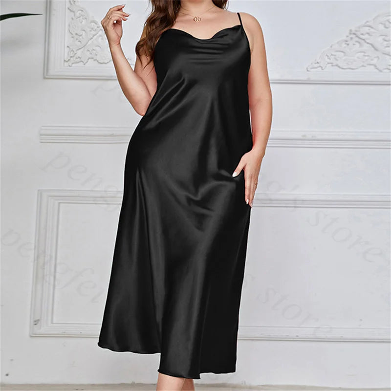 Satin Nightgown - Plus Size