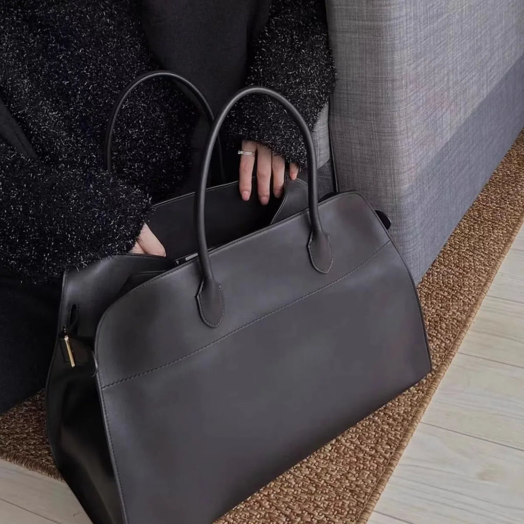 Faux Suede Tote Bag