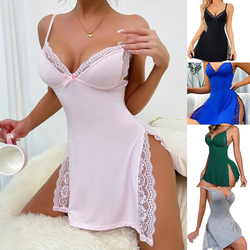 Pajamas Slip Mini Dress