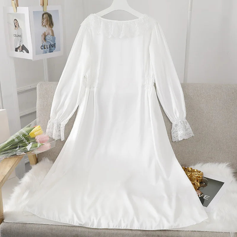 Vintage Satin and Lace Nightdress