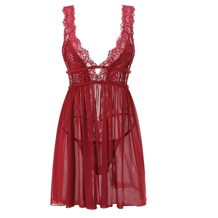 Mesh Babydoll Nightdress