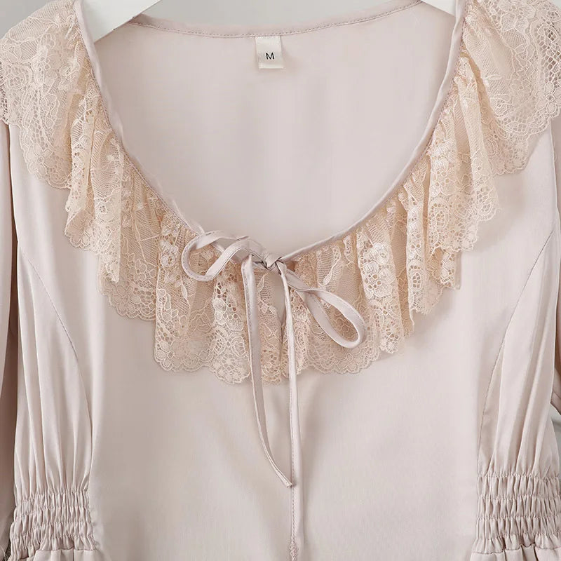 Vintage Satin and Lace Nightdress