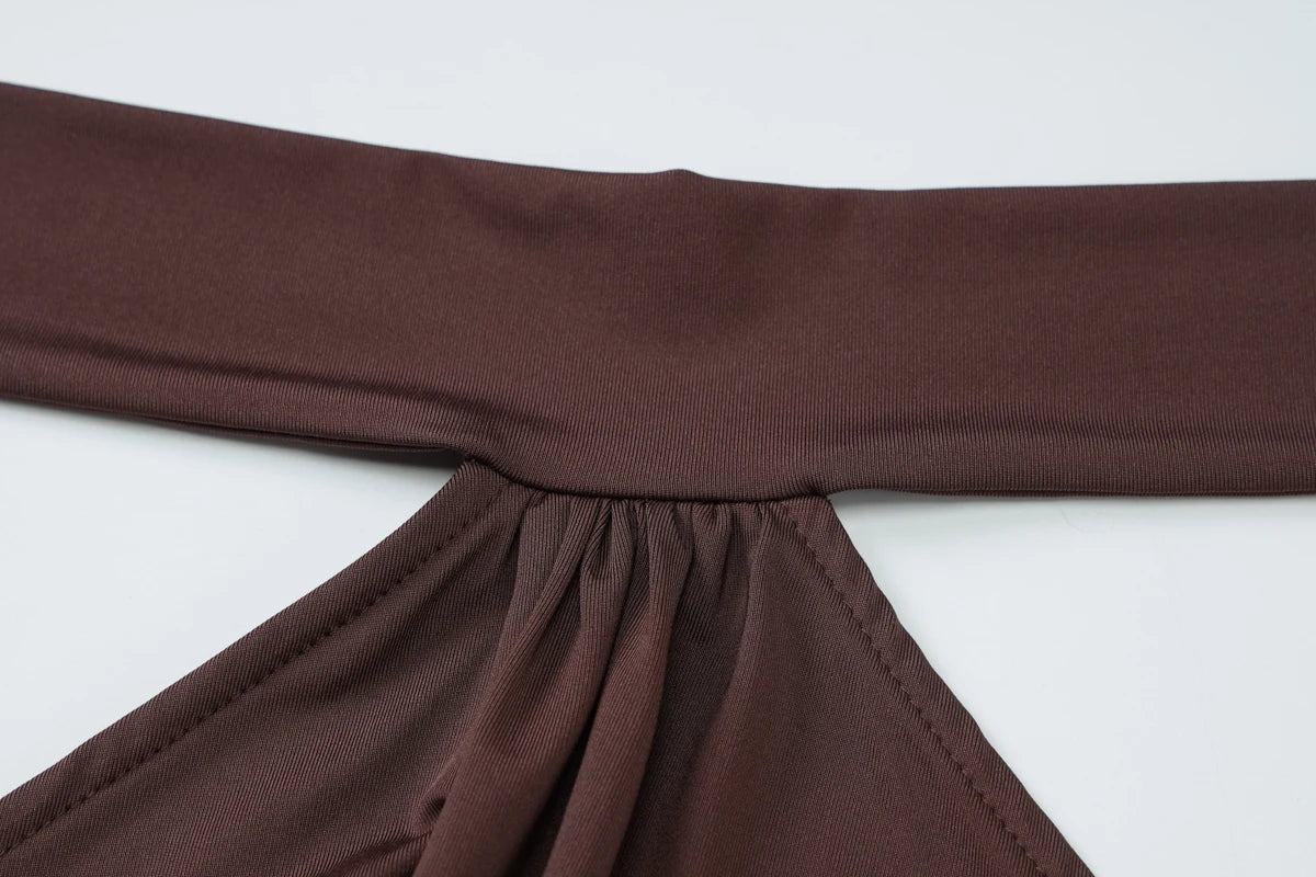 The Backless Lace-up Bodycon Dress