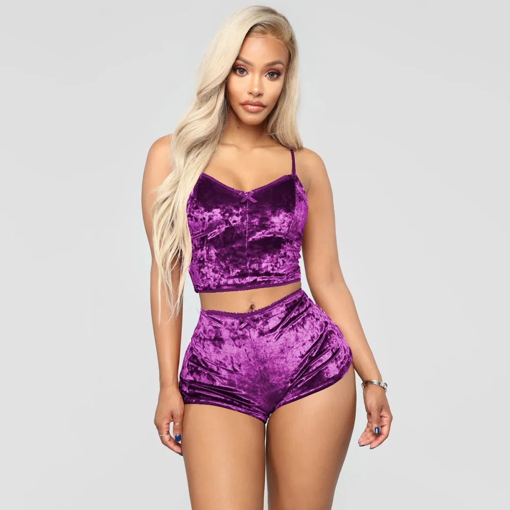 The Velvet Pajama Set