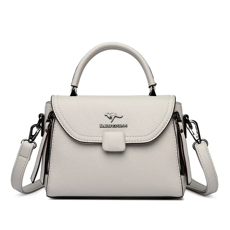 Soft Leather Shoulder Tote