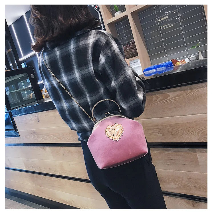 The Shiny Heart Luxury  Bag