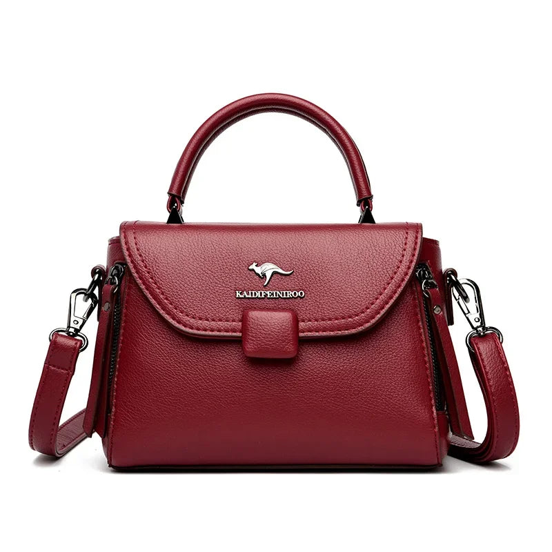 Soft Leather Shoulder Tote