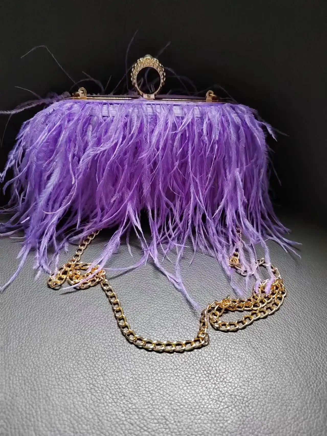 The Feather Clutch